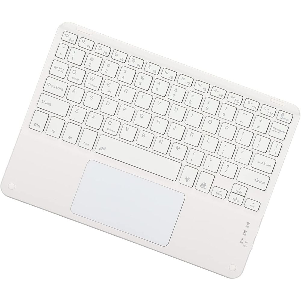 TECLADO TOUCHPAD BLUETOOTH ULTRA SLIM - BLANCO - 2