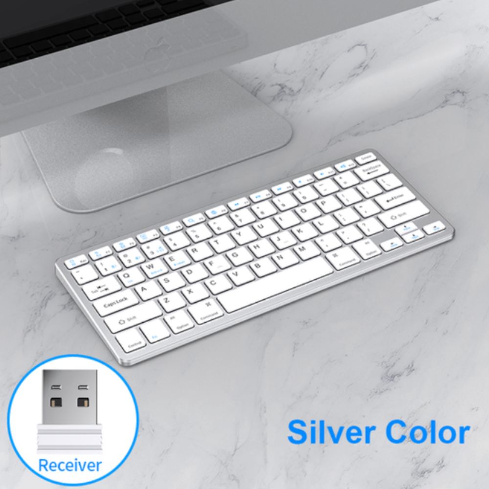TECLADO MAGIC KEYBOARD BLUETOOTH ALTERNATIVO PREMIUM - SILVER - 1