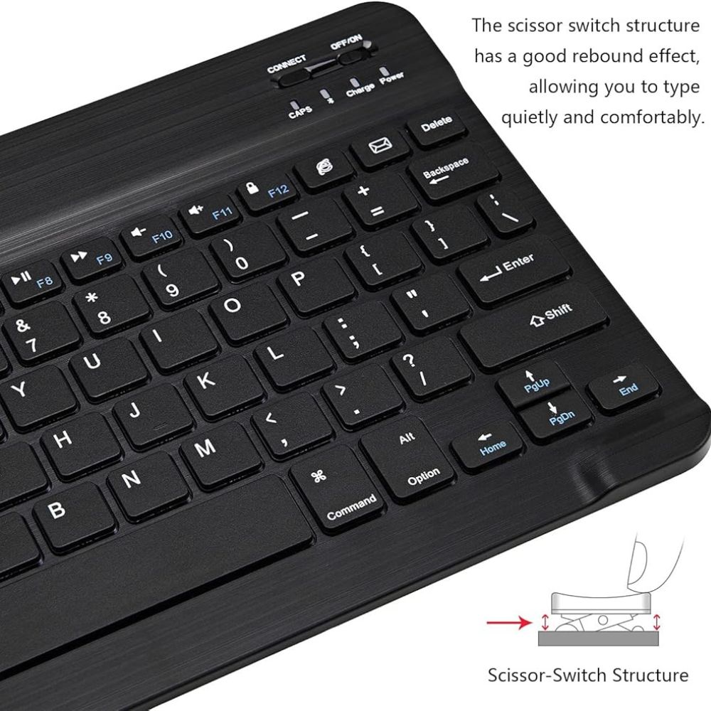 TECLADO BLUETOOTH UNIVERSAL ULTRA SLIM - NEGRO - 6
