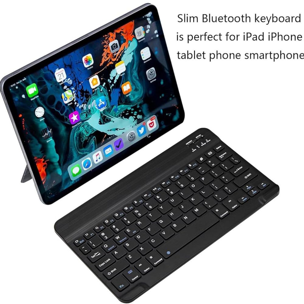 TECLADO BLUETOOTH UNIVERSAL ULTRA SLIM - NEGRO - 8