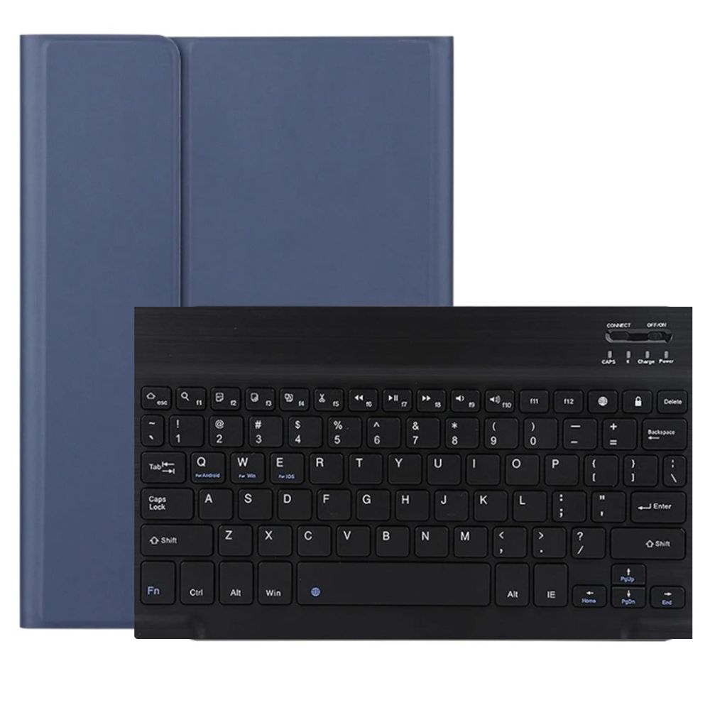 CASE CON TECLADO BLUETOOTH PARA IPAD 7MA, 8VA, 9NA GEN (10.2') - AZUL - 1