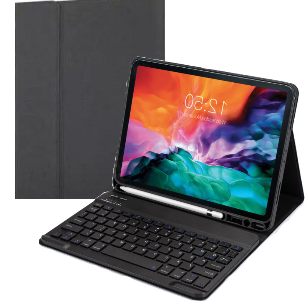 CASE CON TECLADO BLUETOOTH PARA IPAD AIR 3 (10.5') Y IPAD PRO 10.5' - NEGRO - 1
