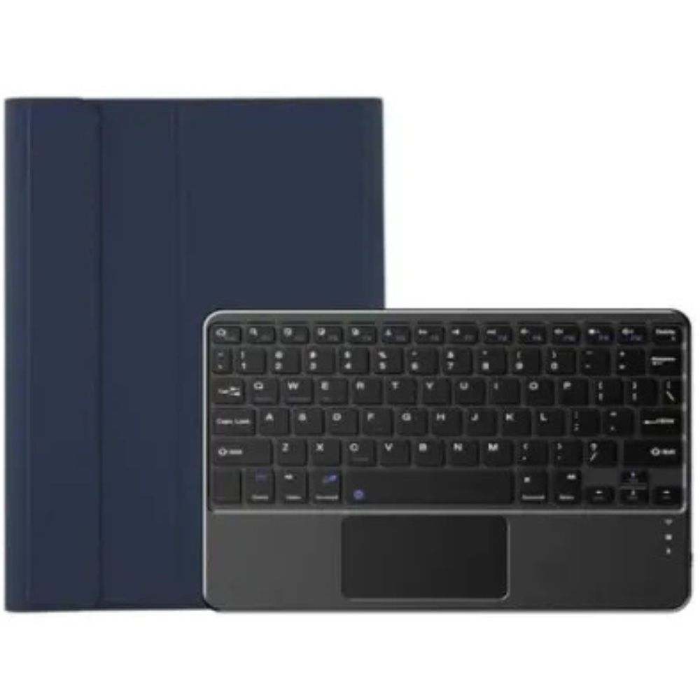 CASE CON TECLADO TOUCHPAD PARA IPAD 7MA, 8VA, 9NA GEN (10.2') - AZUL - 1