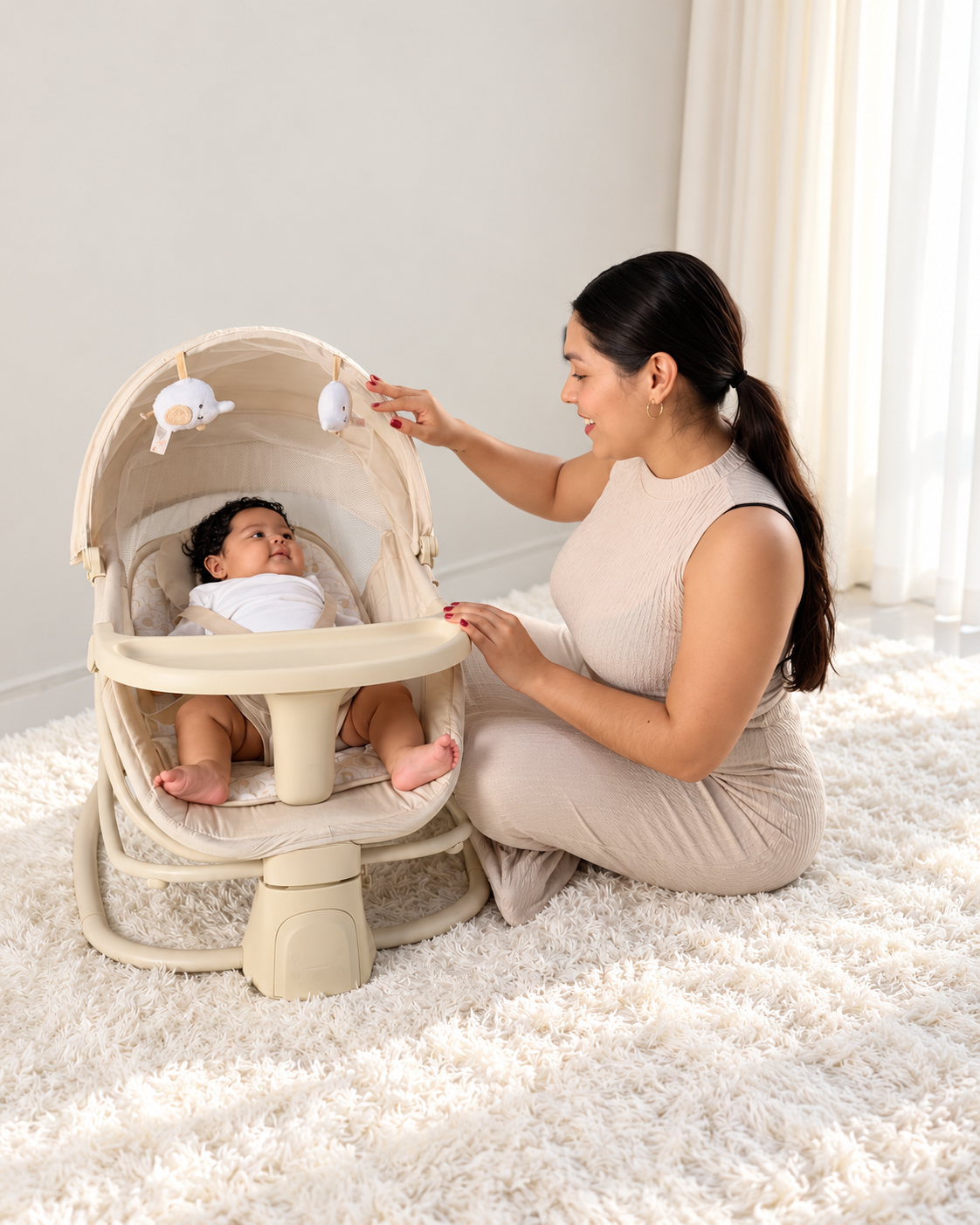 MECEDORA ELECTRICA MULTIFUNCIONAL PARA BEBES - 7