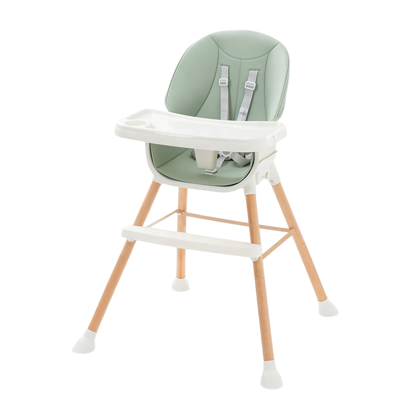 SILLA COMER BABYKISS 5 EN 1 MULTIFUNCION DE LUJO VERDE PARA BEBES - 5