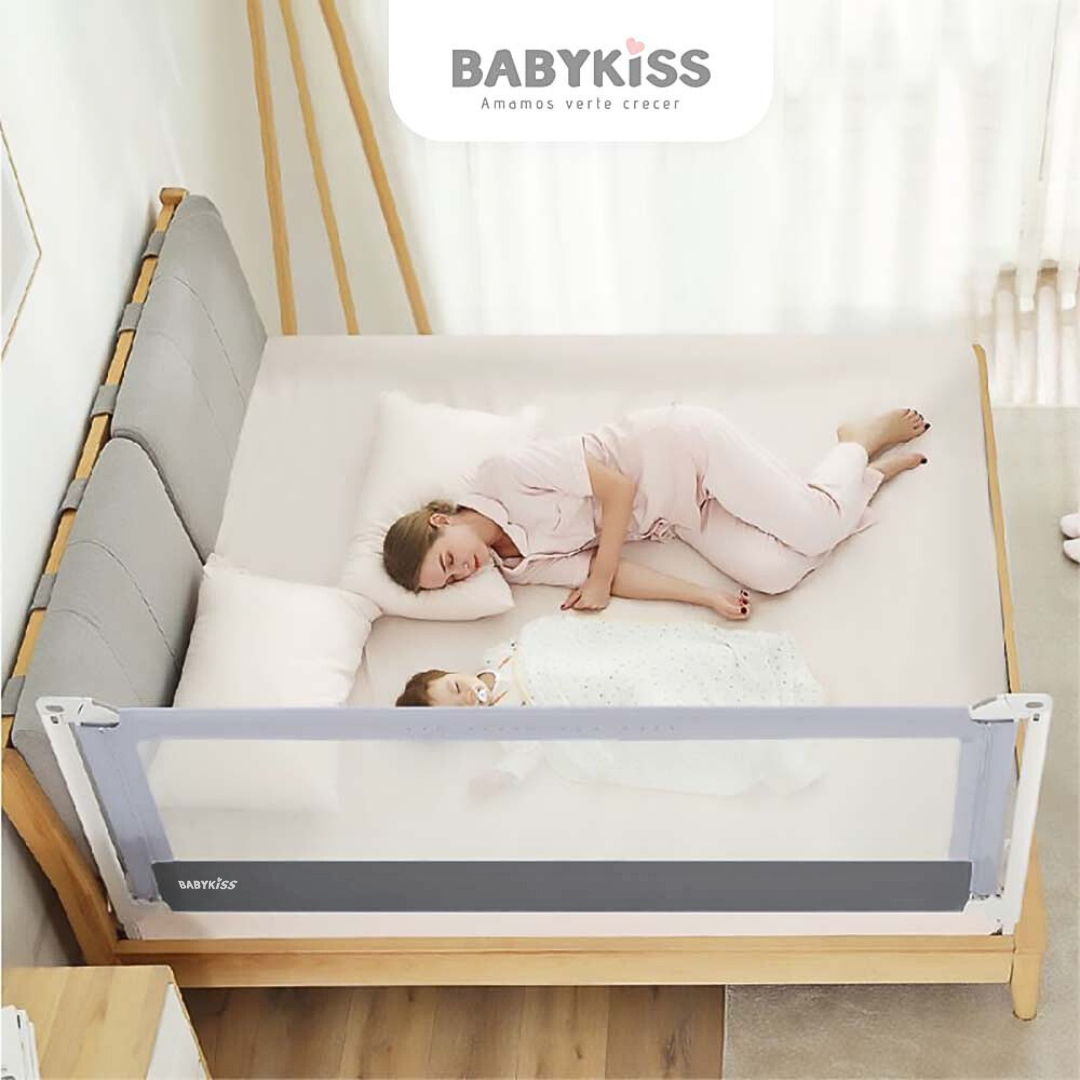 BARANDA DE SEGURIDAD PARA CAMA BEBES Y NIÑOS 1.80 METROS - 1