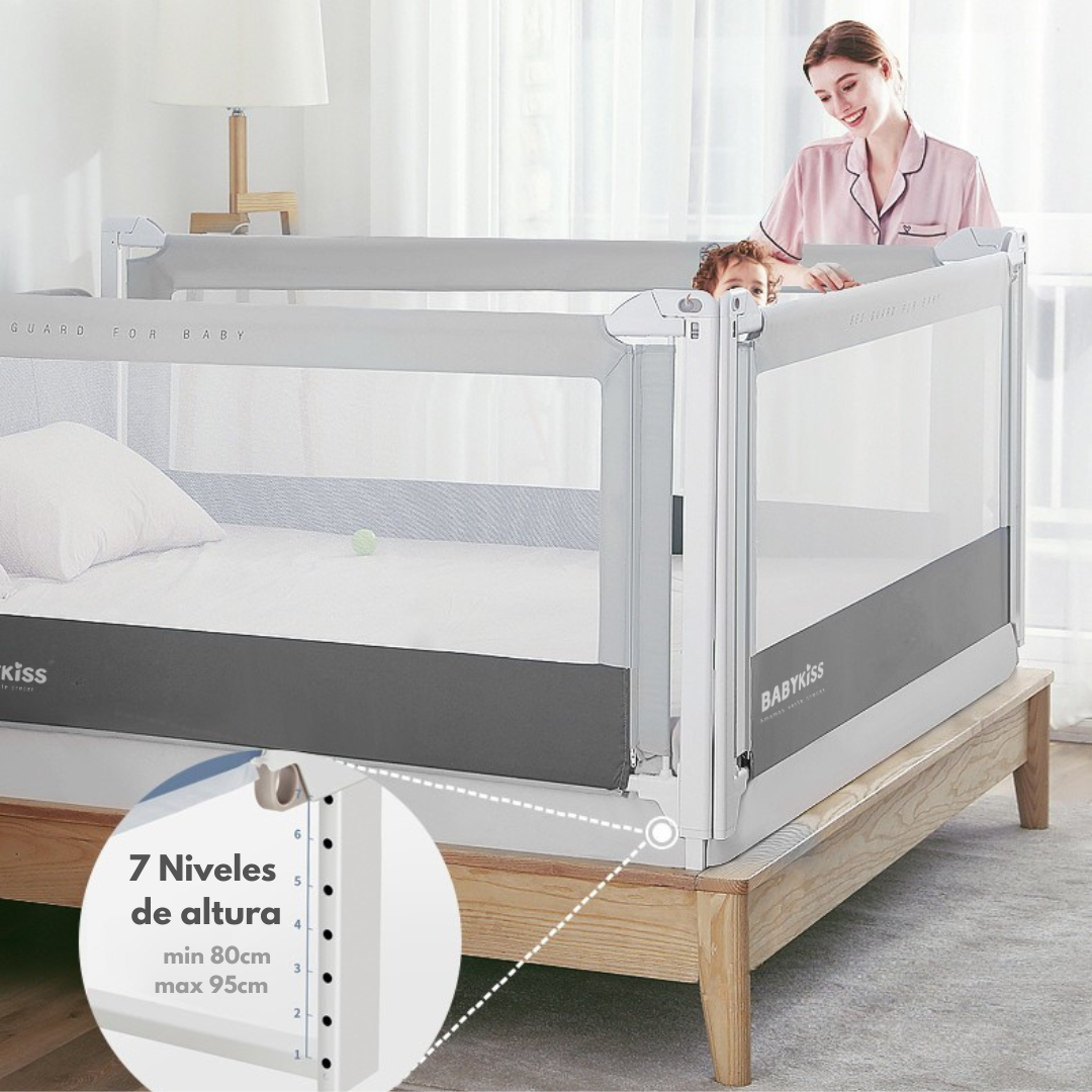 BARANDA DE SEGURIDAD PARA CAMA BEBES Y NIÑOS 1.80 METROS - 2