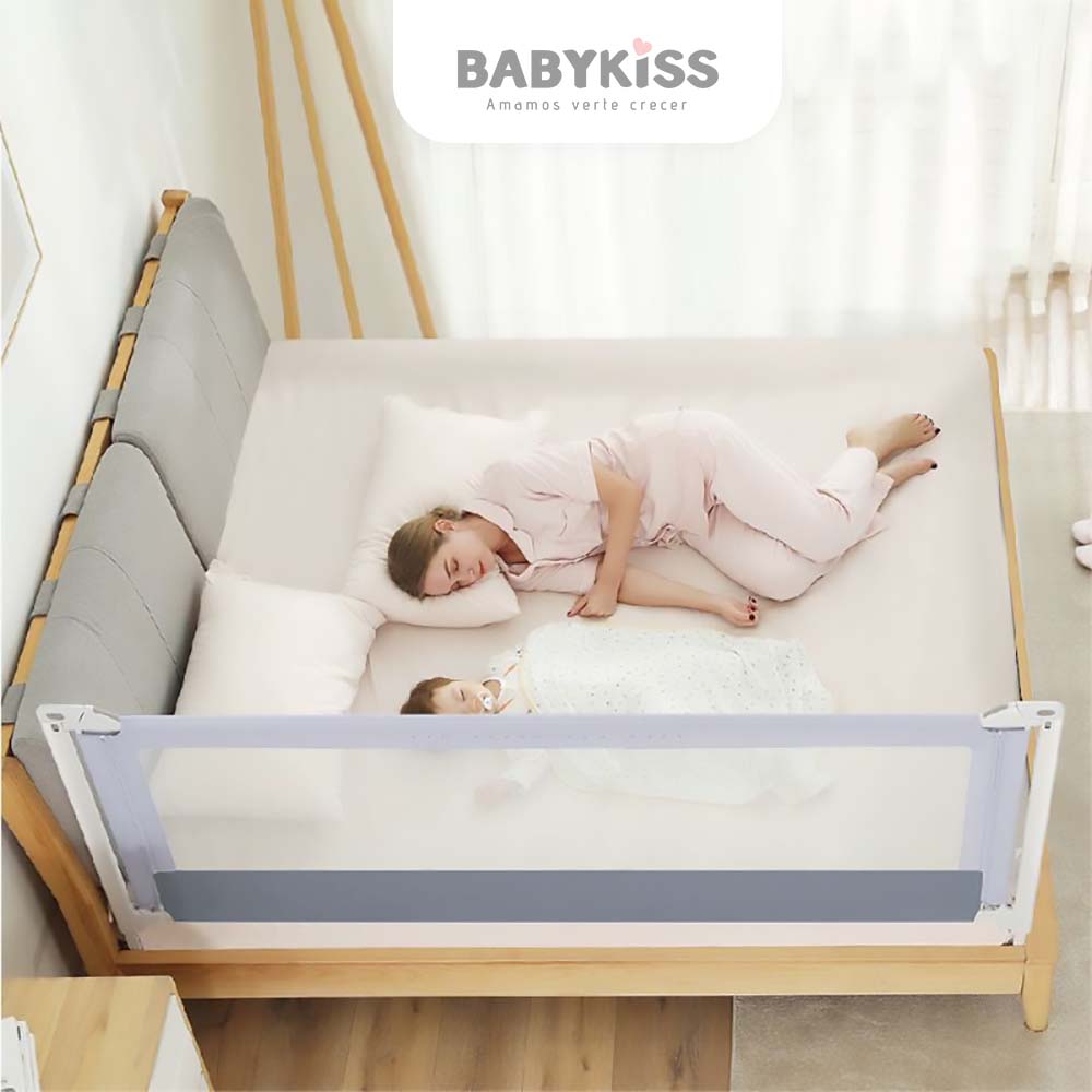 BARANDA DE SEGURIDAD PARA CAMA BEBES Y NIÑOS 2 METROS - 1