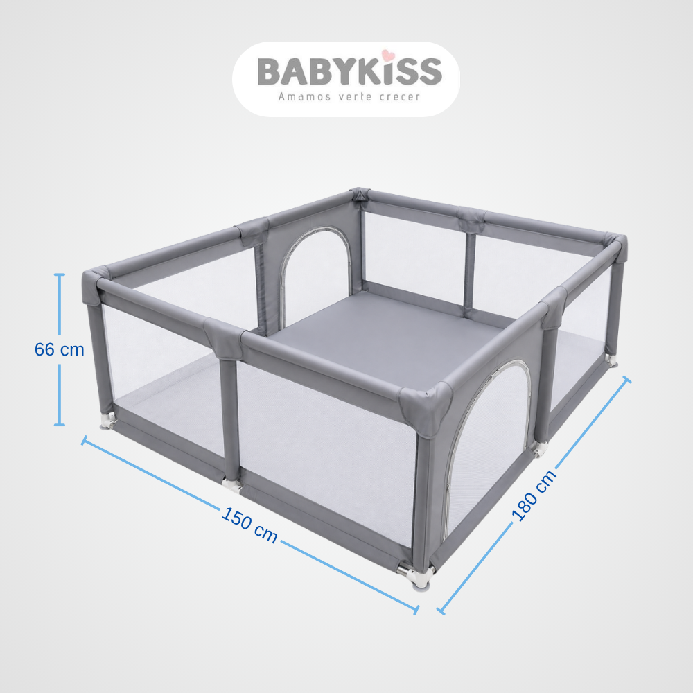 CORRAL PARA BEBE DOBLE PUERTA 2.0 CON ALFOMBRA - 2