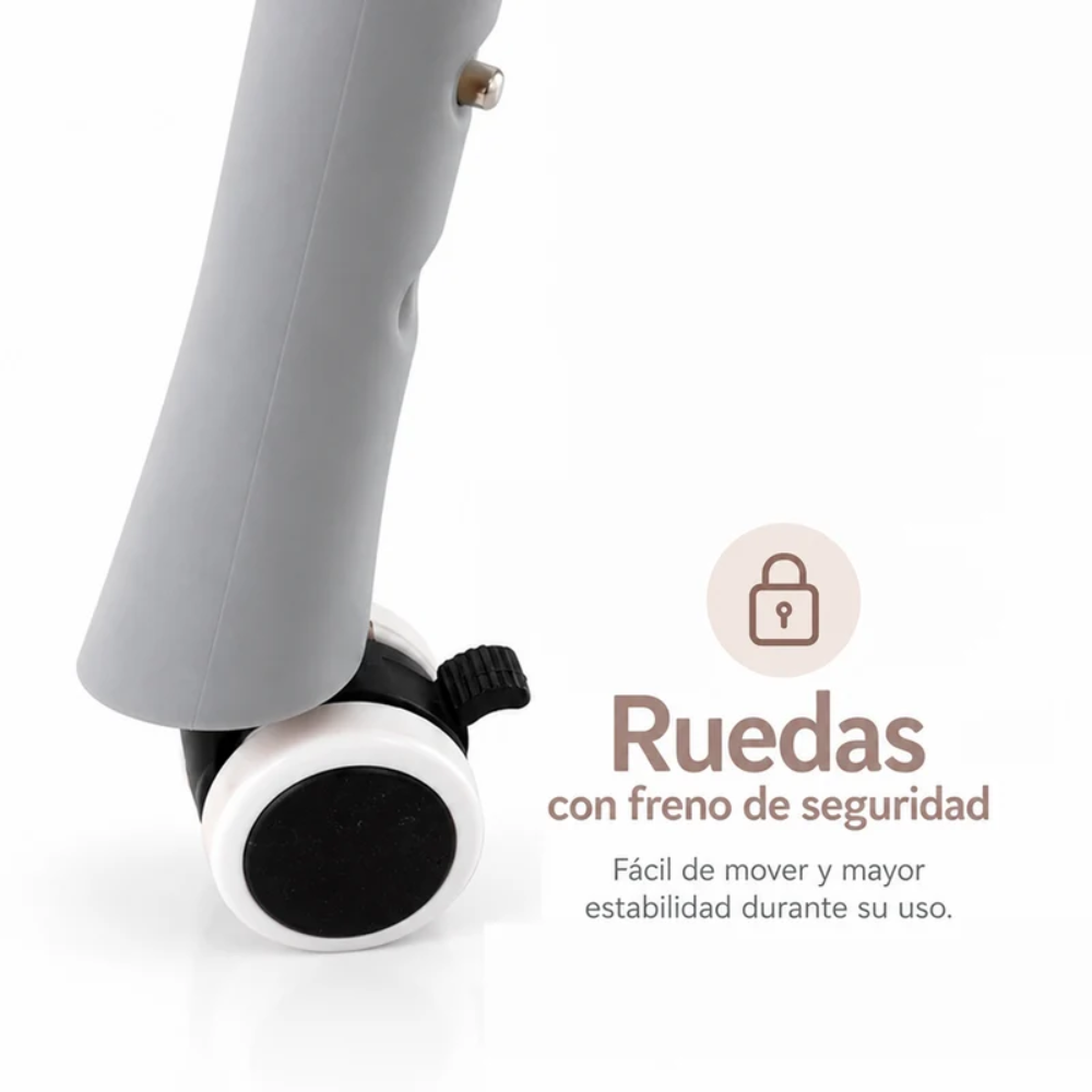 BAÑERA BABYKISS GRIS CLARO CON CAMBIADOR 2 EN 1 PREMIUM MULTIFUNCIONAL - 7