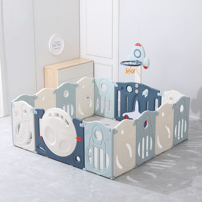 CORRAL PARA BEBES Y NIÑOS PLEGABLE DE SPACE BABYKISS - 1