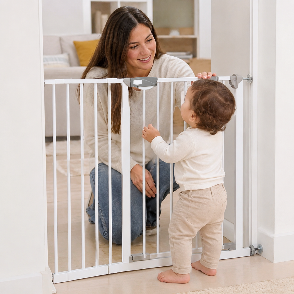 REJA DE SEGURIDAD PARA BEBES Y MASCOTAS 70-116CM DE ANCHO - 1