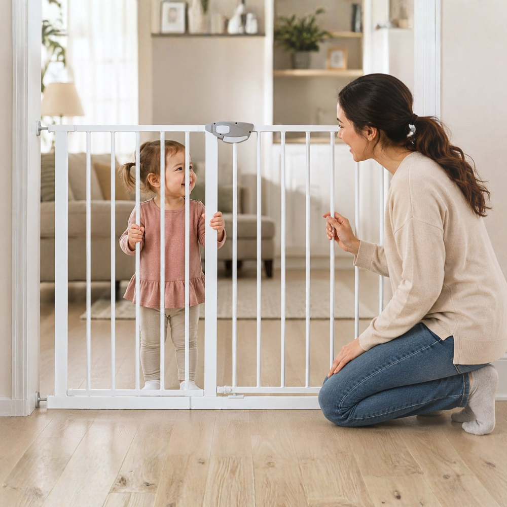 REJA DE SEGURIDAD PARA BEBES Y MASCOTAS 70-132CM DE ANCHO - 3