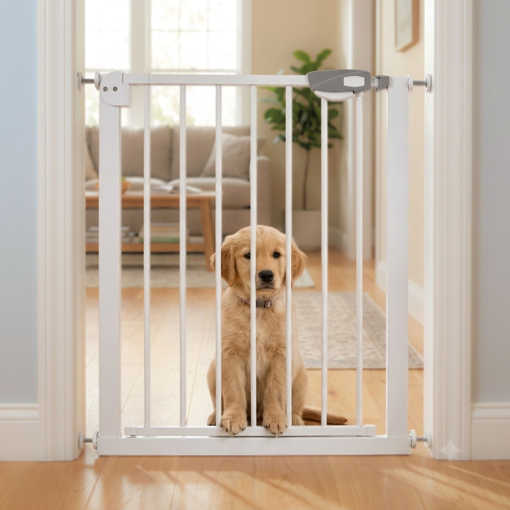 REJA DE SEGURIDAD PARA BEBES Y MASCOTAS 70-132CM DE ANCHO - 4