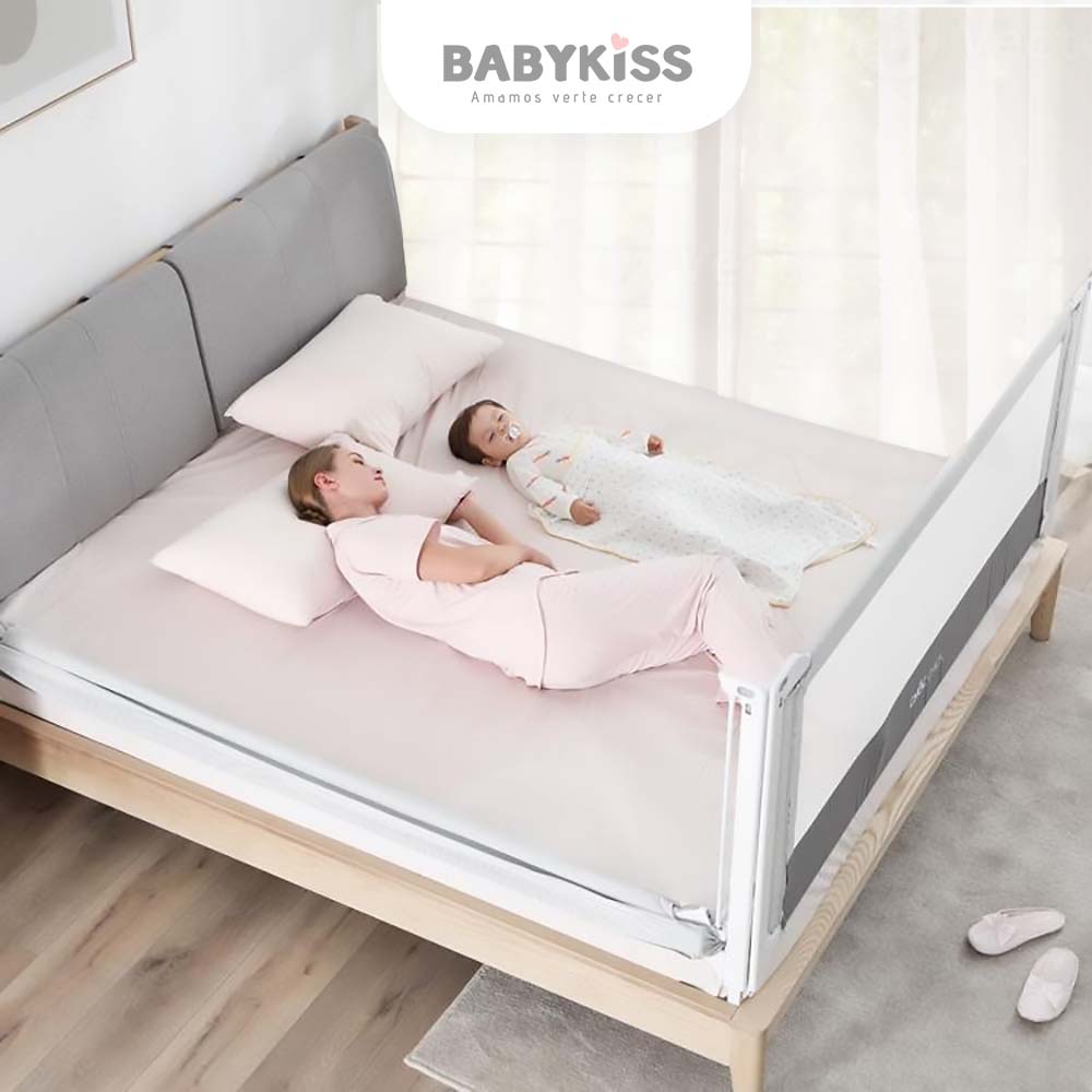 BARANDA DE SEGURIDAD PARA CAMA BEBES Y NIÑOS 1.40 METROS - 1