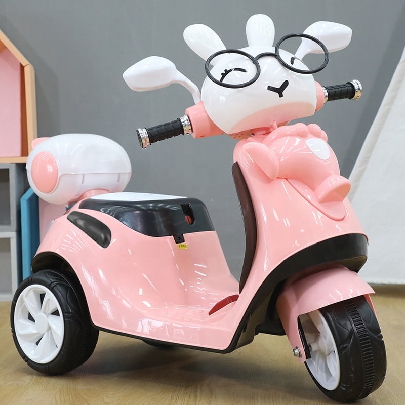 MOTO PARA NIÑOS TRIMOTO CONEJO ROSADO - 1