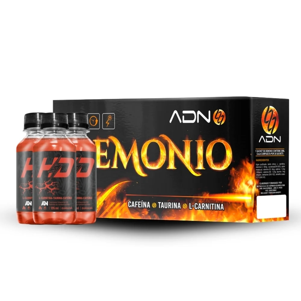 PACK ADN HD X 60 BOT. GUARANA + DEMONIO CAJA X 28 MARACUYA - 1