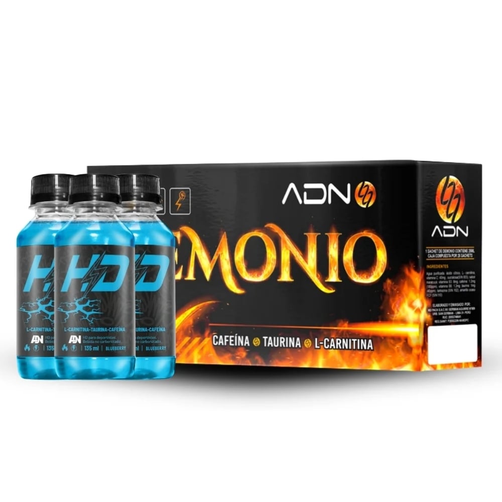 PACK ADN HD X 60 BOT. BLUEBERRY + DEMONIO CAJA X 28 MARACUYA - 1