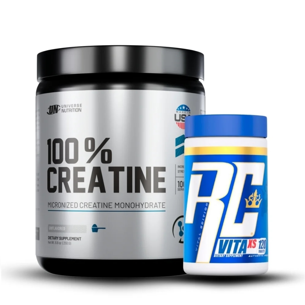 PACK CREATINA UNIVERSE NUTRITION 250GR+VITA XS 120 TABLETAS - 1