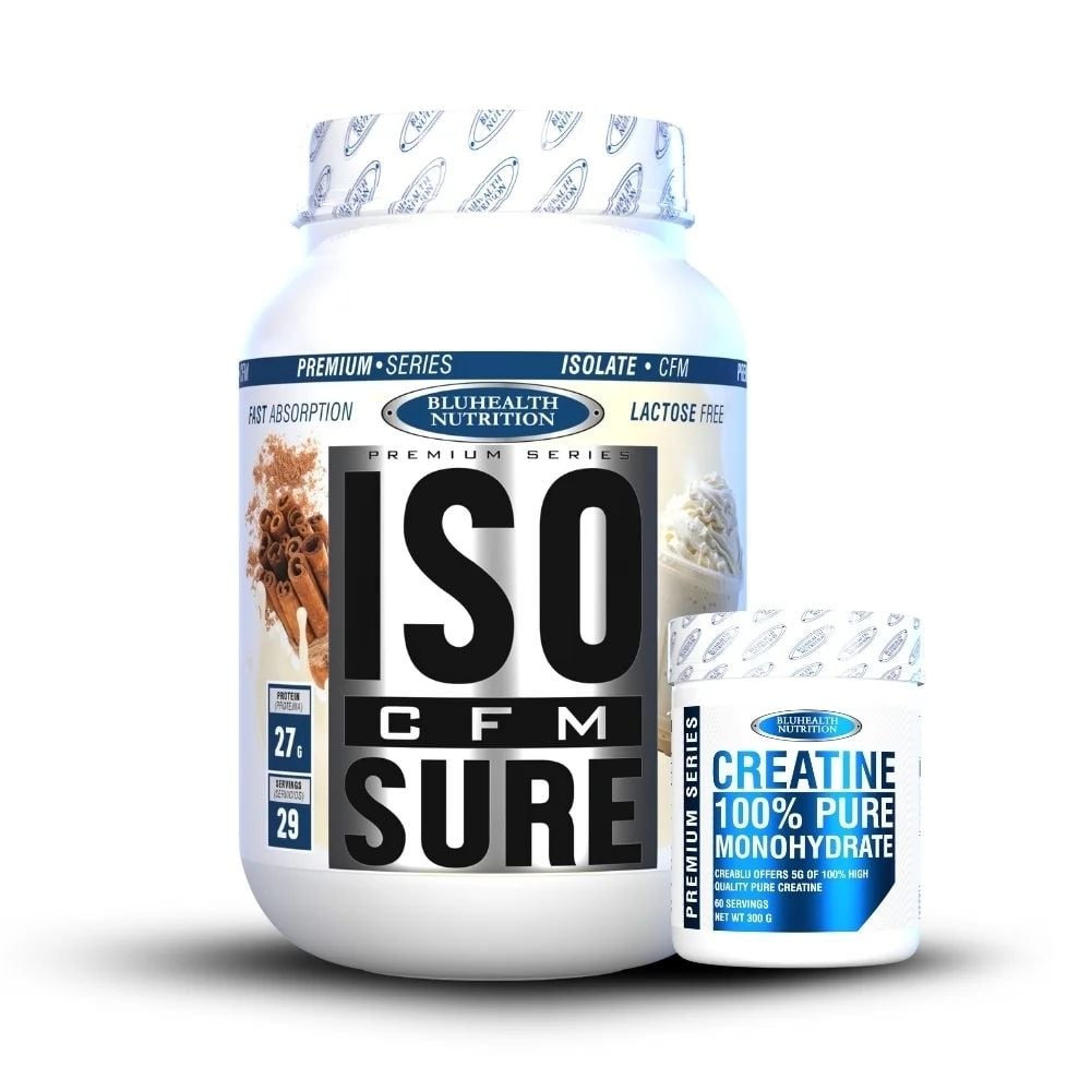 ISO SURE CFM 2LB CINNAMON + CREATINA 100% MONOHIDRATADA 300GR - 1