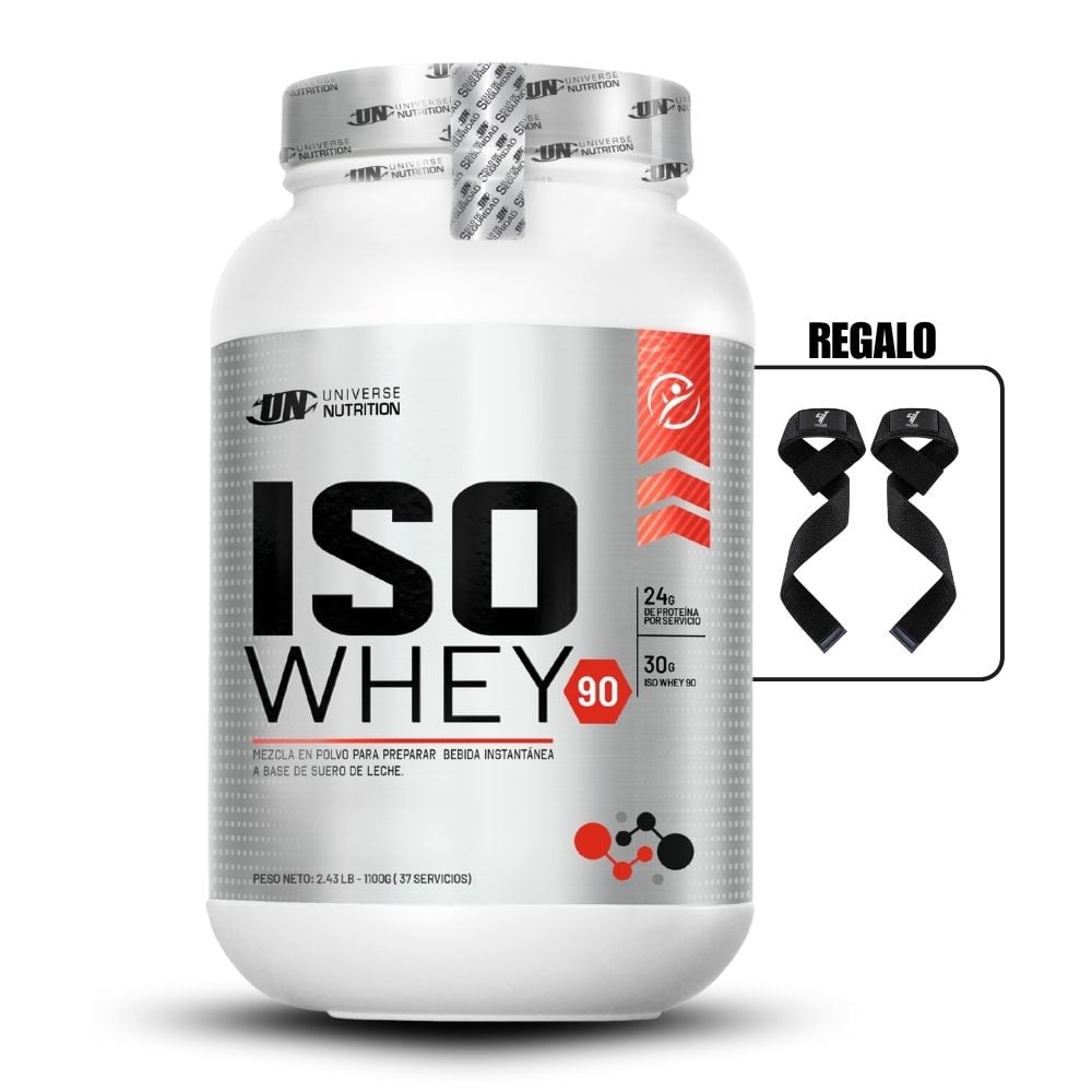 ISO WHEY 90 DE 1.1 KG COOKIES+STRAPS - 1