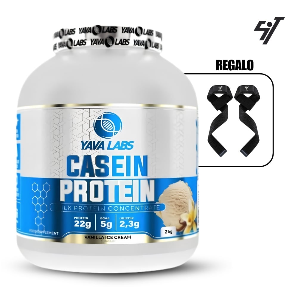 CASEIN PROTEIN 2KG VAINILLA+STRAPS - 1
