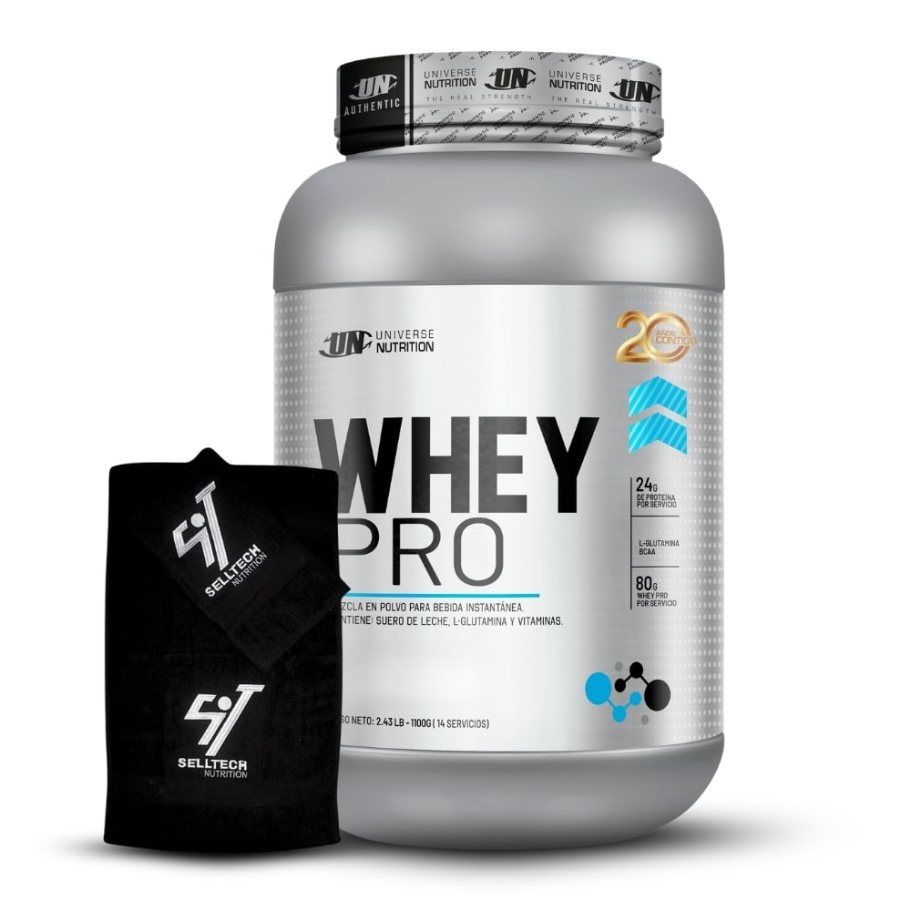 PROTEÍNA UNIVERSE NUTRITION WHEY PRO 1.1KG VAINILLA+TOALLA - 1