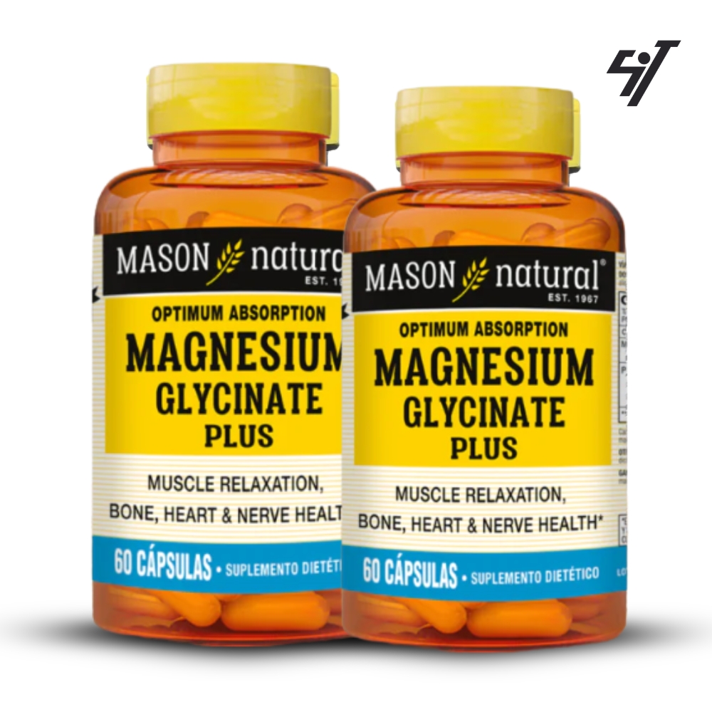 GLICINATO DE MAGNESIO PLUS MASON 60 CAPSULAS PACK X2 - 1