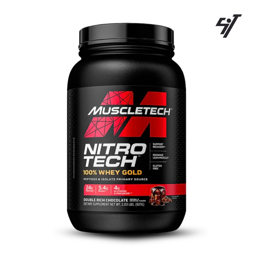 NITROTECH 100% WHEY GOLD 2LB CHOCOLATE - 1