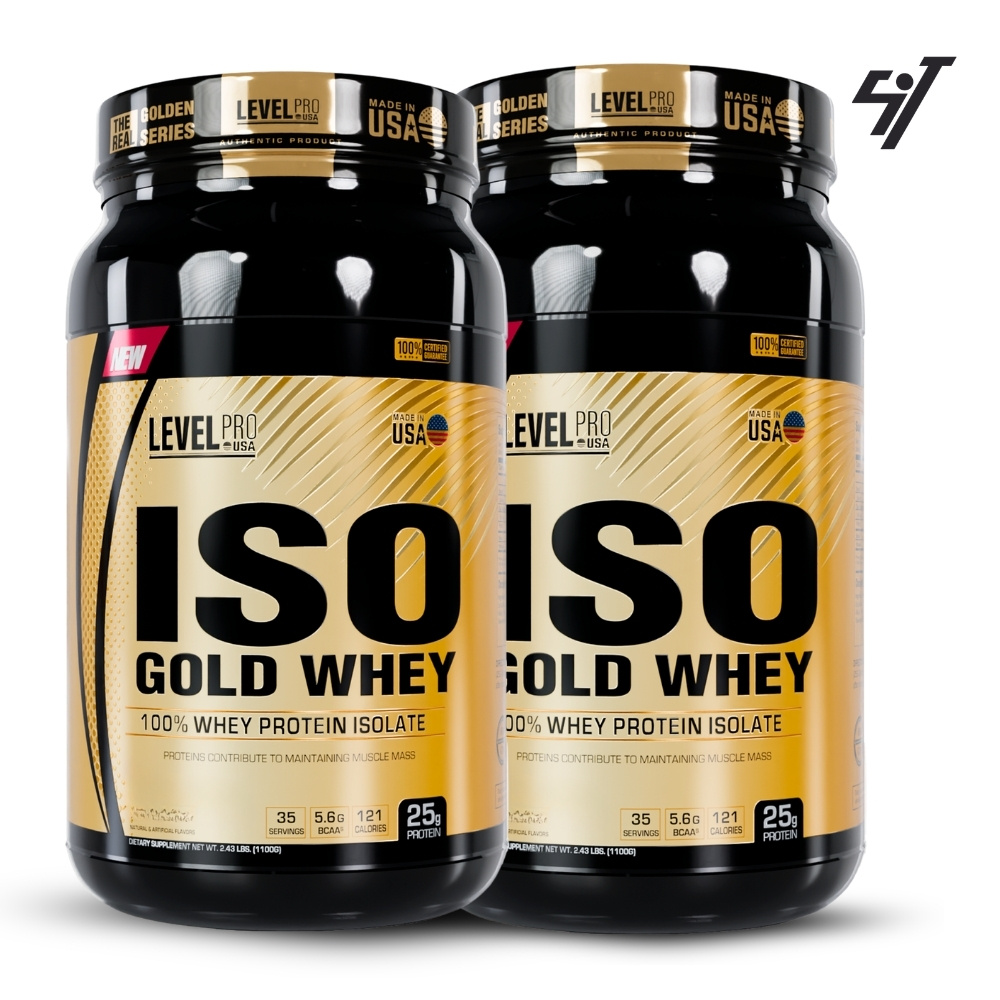 ISO GOLD WHEY 5.5LBS CHOCOLATE MILKSHAKE PACK X2 - 1