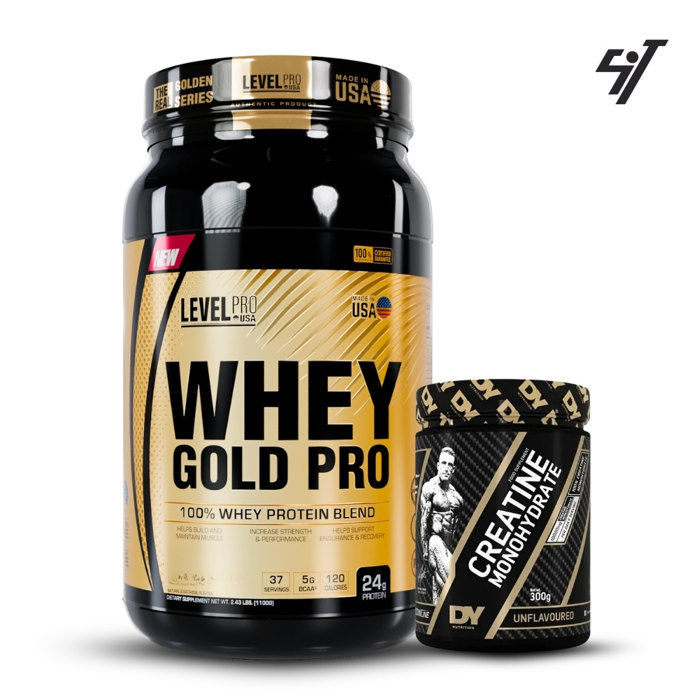 WHEY GOLD PRO 2.43LBS VAINILLA+CREATINA DORIAN YATES 300GR - 1