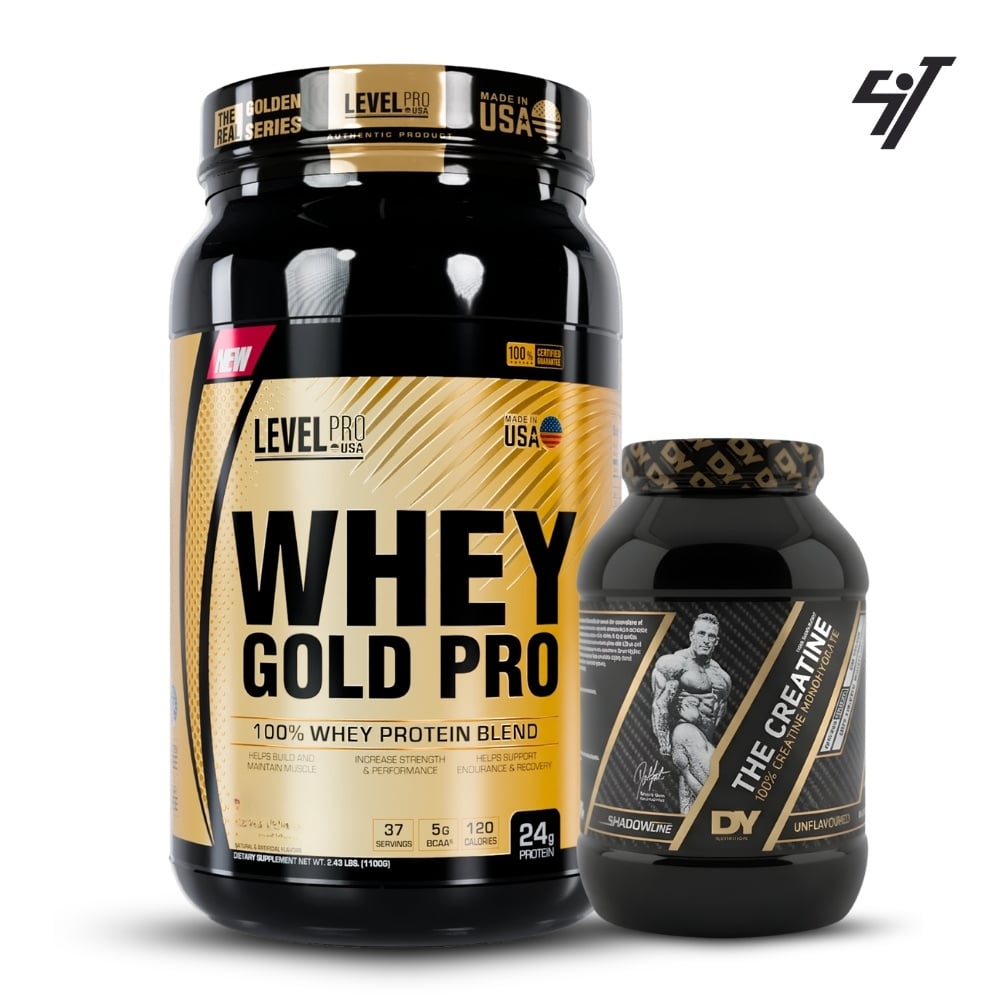 WHEY GOLD PRO 2.43LBS CHOCOLATE+DORIAN YATES 500GR - 1