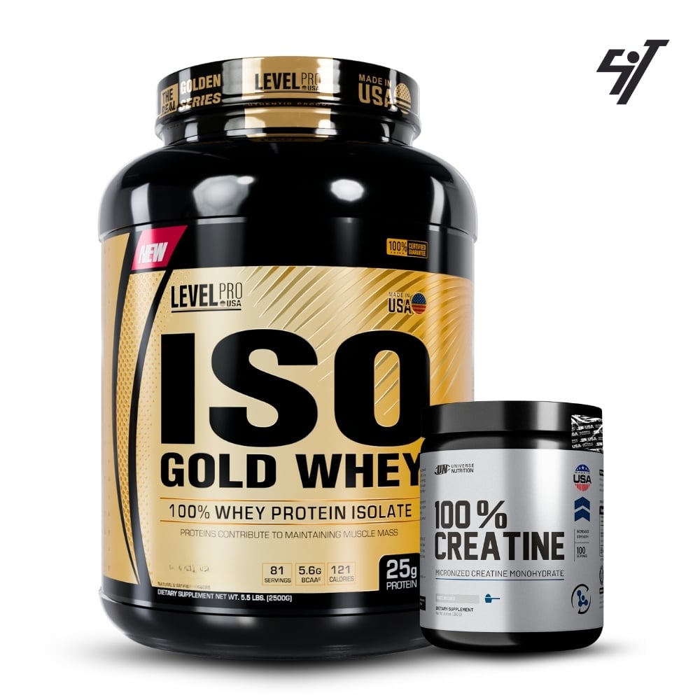 ISO GOLD WHEY 5.5LBS CHOCOLATE+CREATINA UN 250GR - 1