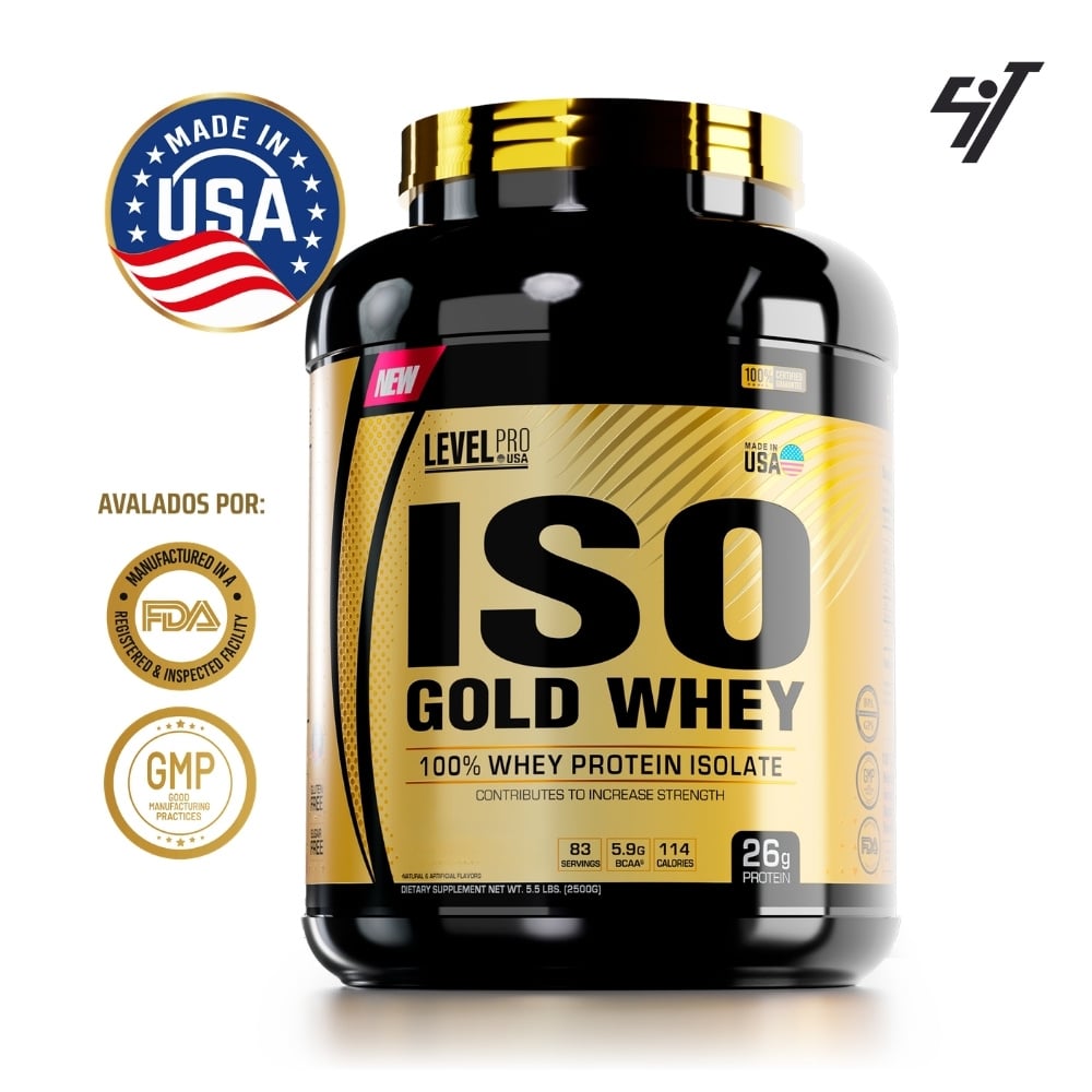 ISO GOLD WHEY 5.5LBS VAINILLA CREAM - 1
