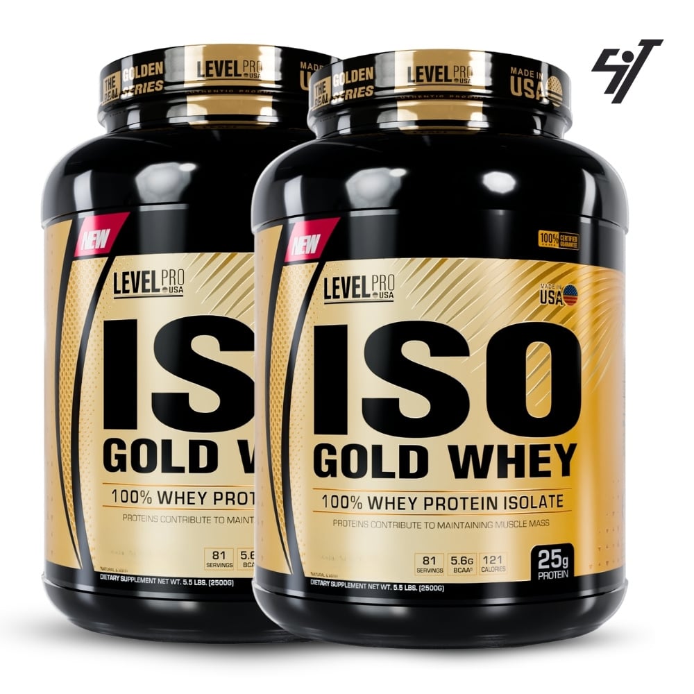 ISO GOLD WHEY 5.5LBS VAINILLA CREAM PACK X2 - 1