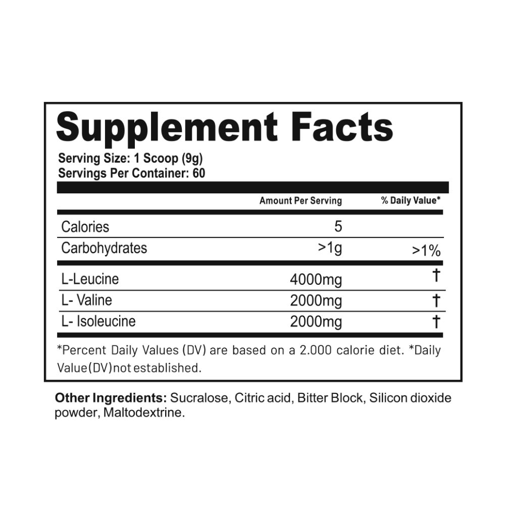 BCAA 8000 540GR ADN NUTRITION GREEN APPLE - 2