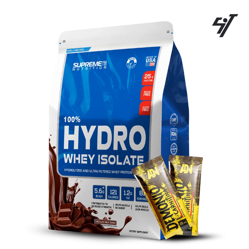 100% HYDRO WHEY ISOLATE CHOCOLATE 2.4 LB - 1