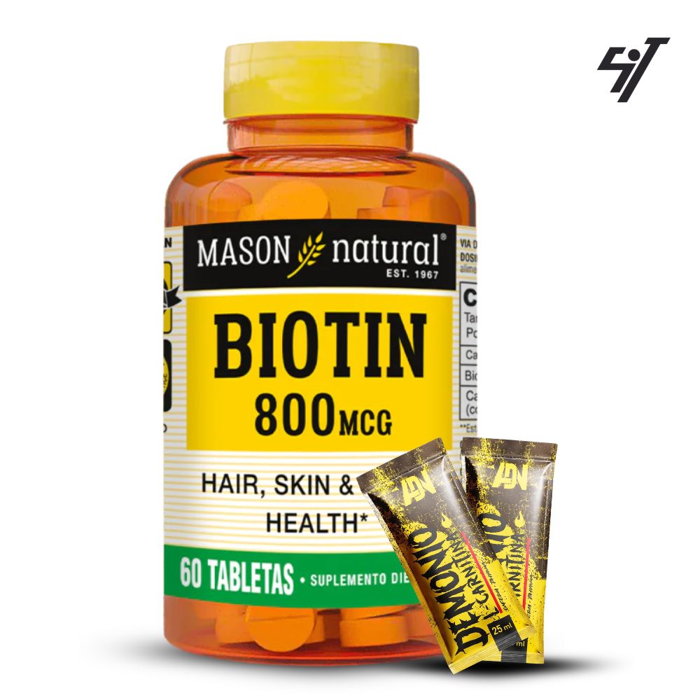 VITAMINA MASON BIOTIN 800 MCG (60 TAB) - 1