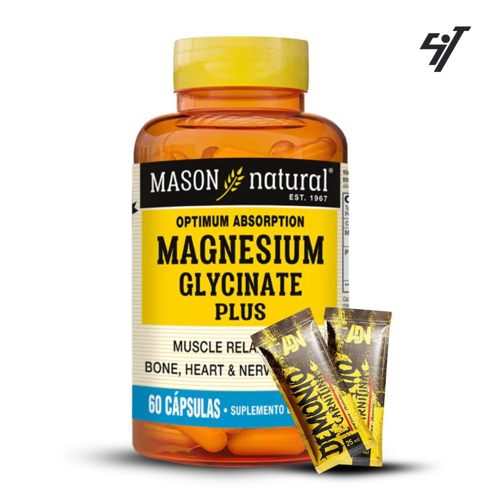 GLICINATO DE MAGNESIO PLUS MASON 60 CAPSULAS - 1
