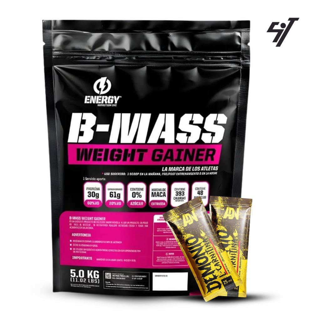 GANADOR DE PESO ENERGY NUTRITION B-MASS 5KG VAINILLA - 1