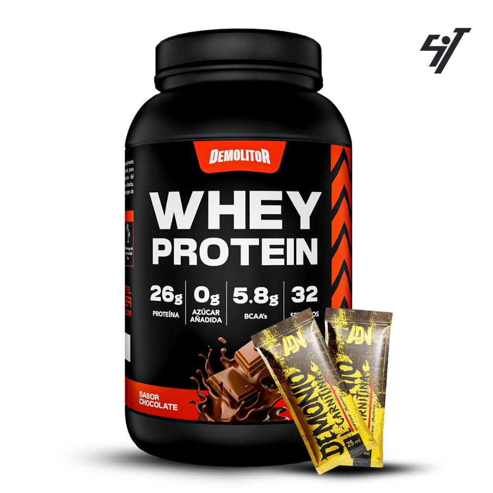 PROTEÍNA DEMOLITOR WHEY PROTEIN 2.3LB CHOCOLATE - 1