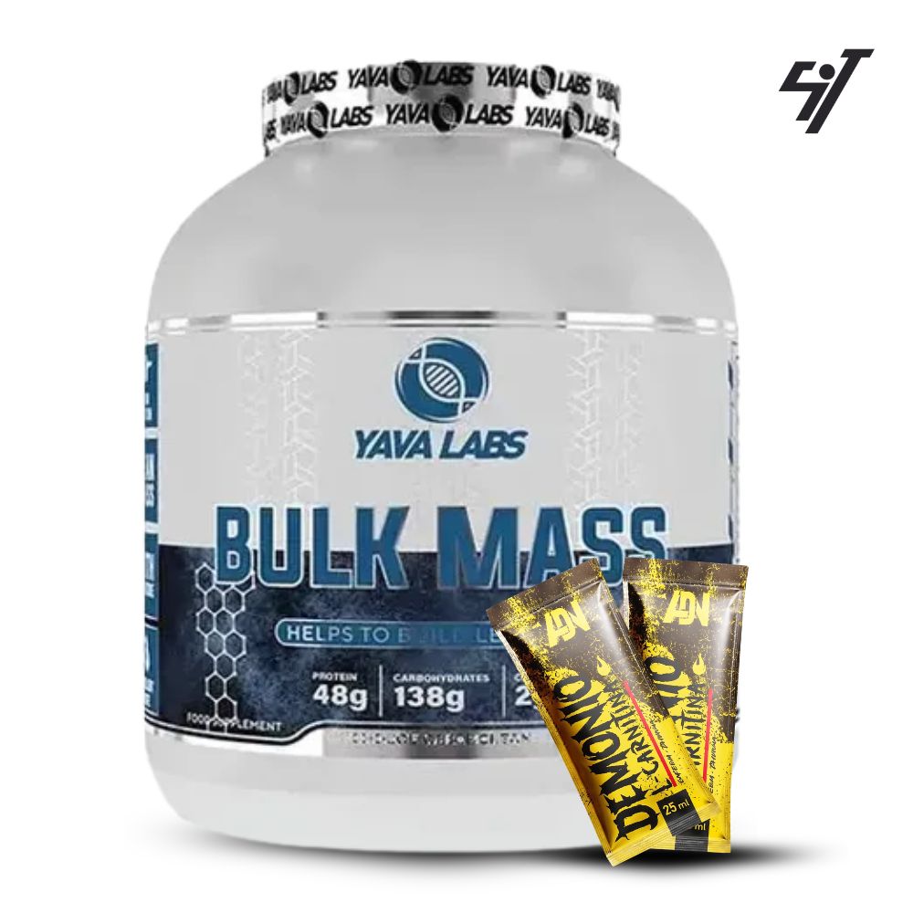 MASS GAINER YABA LABS BULK MASS 3 KG CHOCOLATE+SHAKER - 1