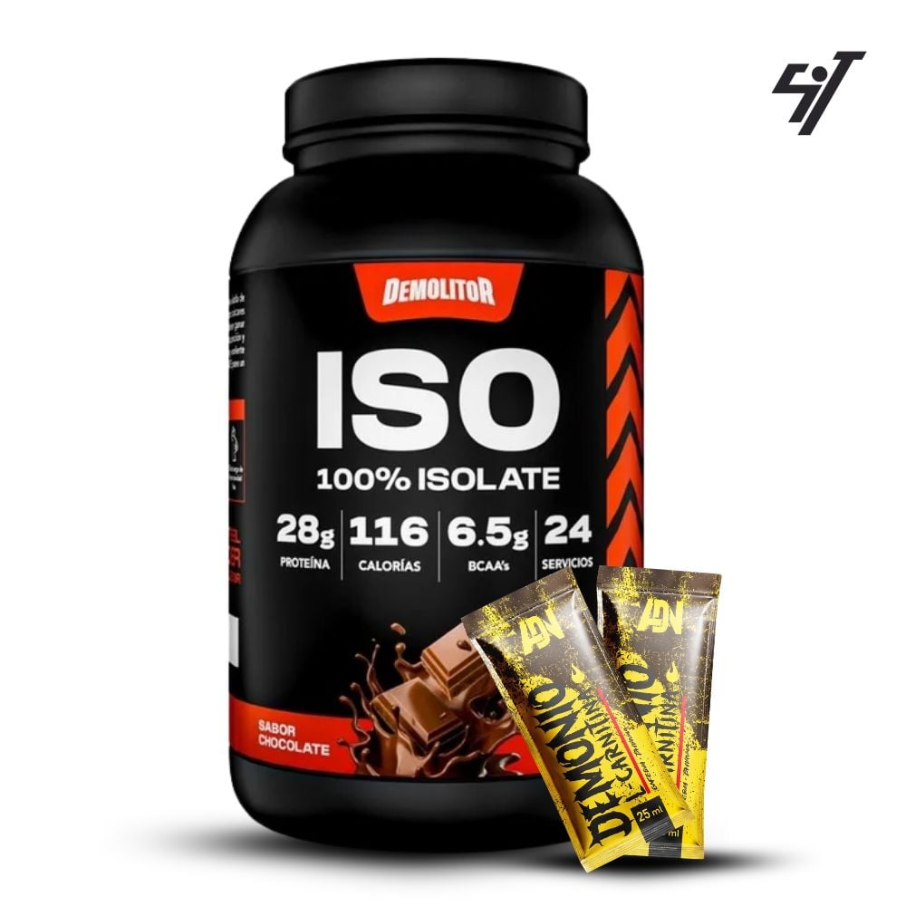 PROTEÍNA ISO 100% WHEY DEMOLITOR 1.76LB CHOCOLATE - 1