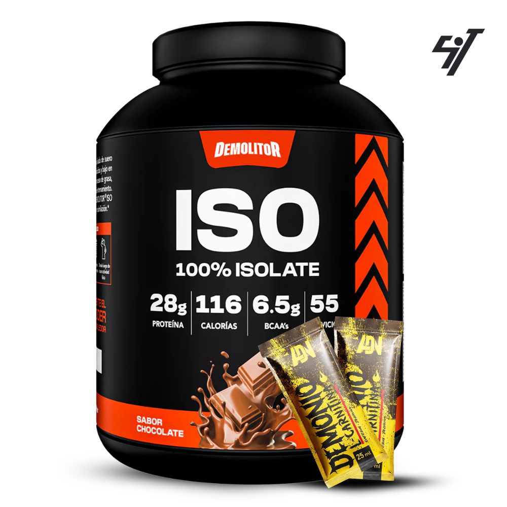 PROTEÍNA ISO 100% WHEY DEMOLITOR 4LB CHOCOLATE - 1