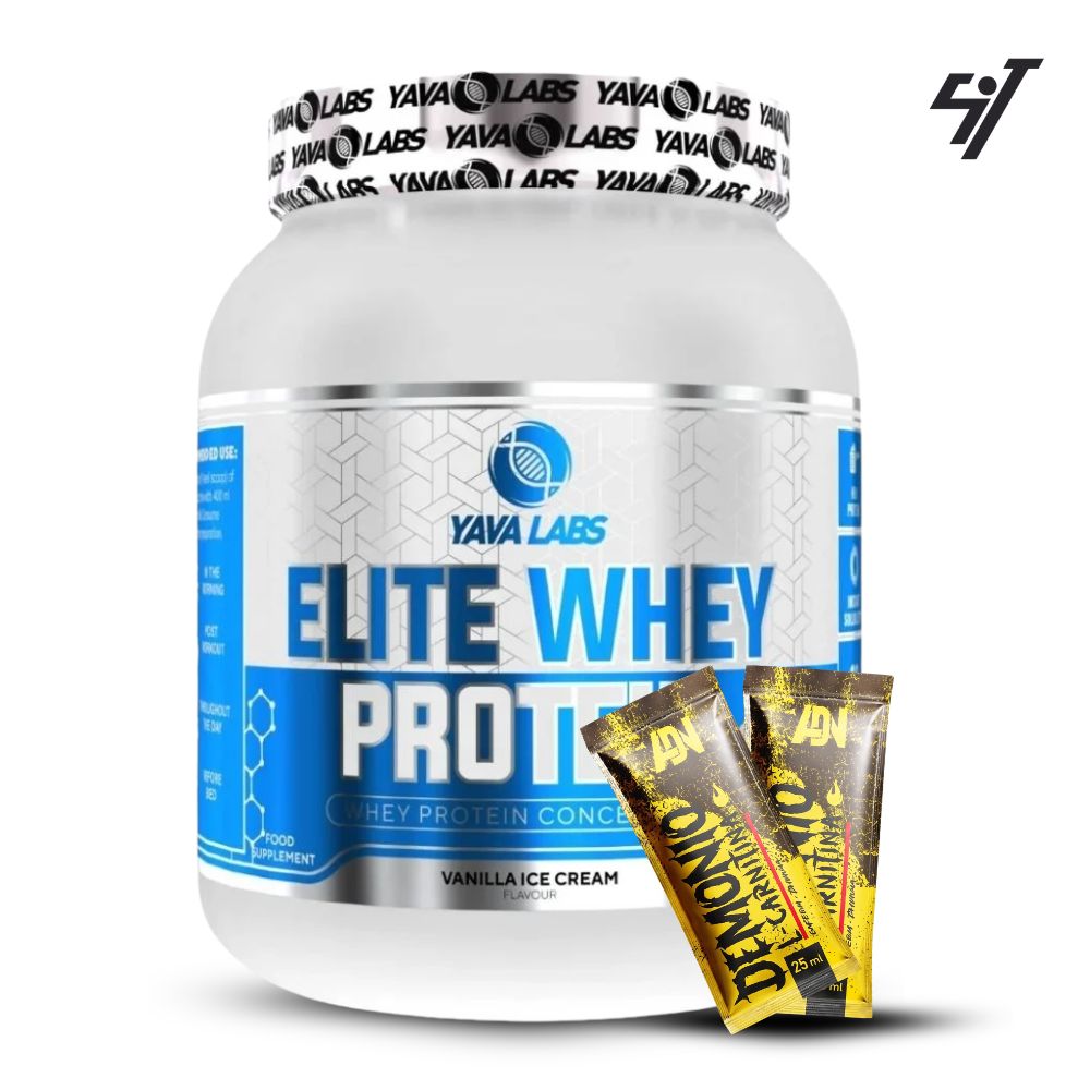 PROTEÍNA YAVA LABS ELITE WHEY PROTEIN 1KG VAINILLA+SHAKER - 1