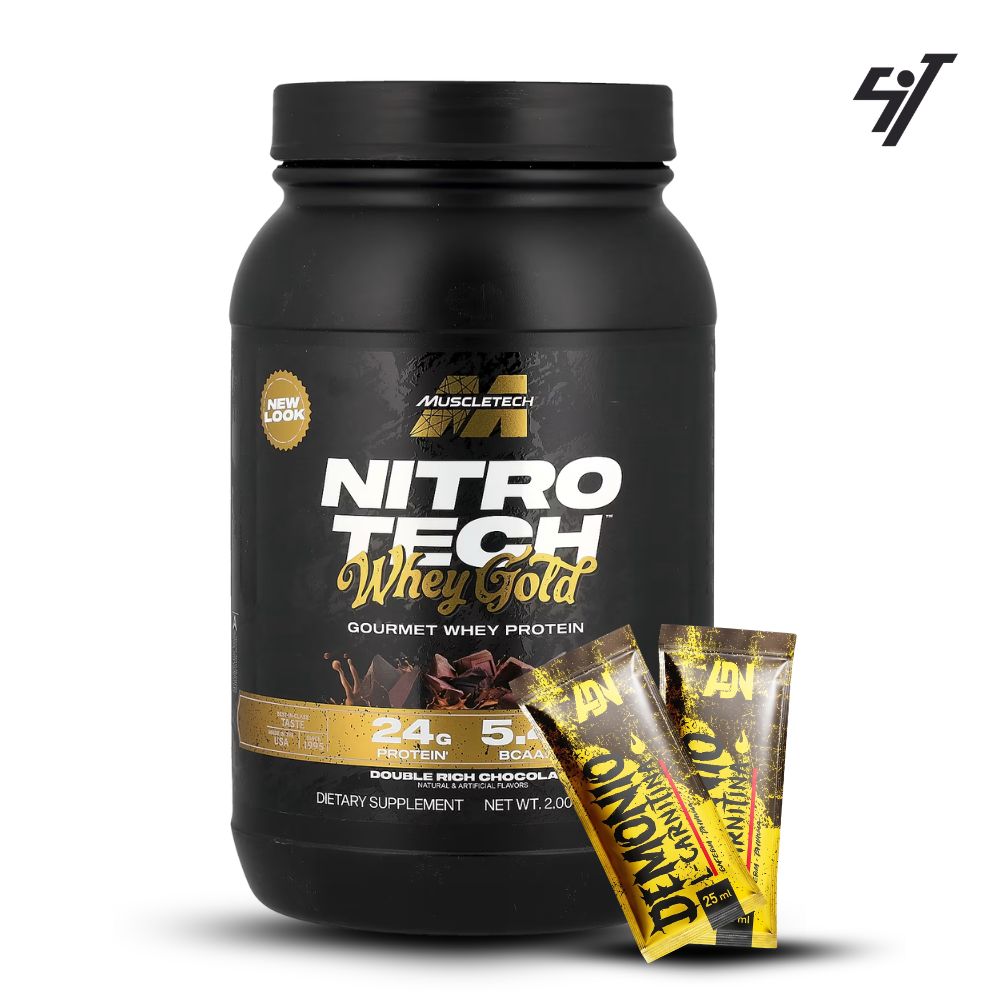 NITROTECH 100% WHEY GOLD 2LB CHOCOLATE - 1