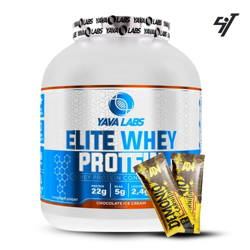 PROTEÍNA YAVA LABS ELITE WHEY PROTEIN 2KG CHOCOLATE+SHAKER - 1