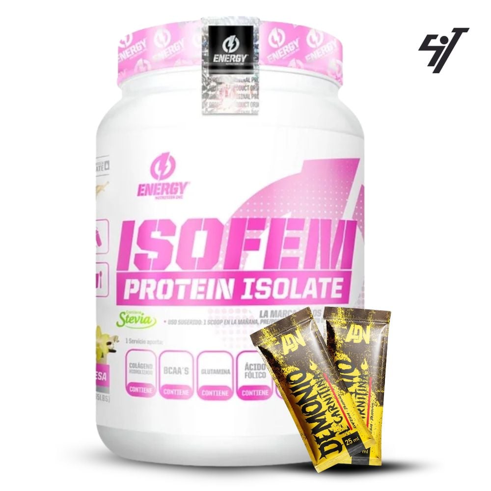PROTEÍNA ENERGY NUTRITION ISOFEM 1.2KG VAINILLA - 1