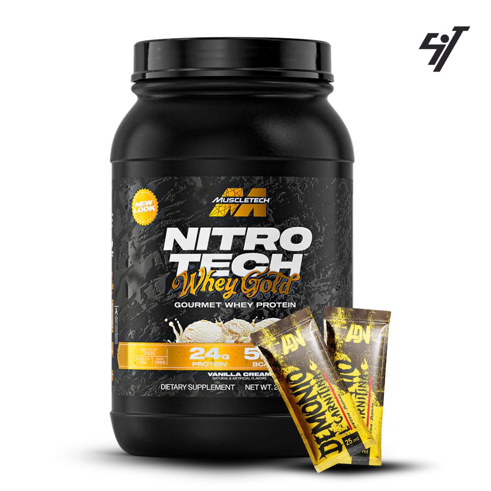 NITROTECH 100% WHEY GOLD 2LB VAINILLA - 1