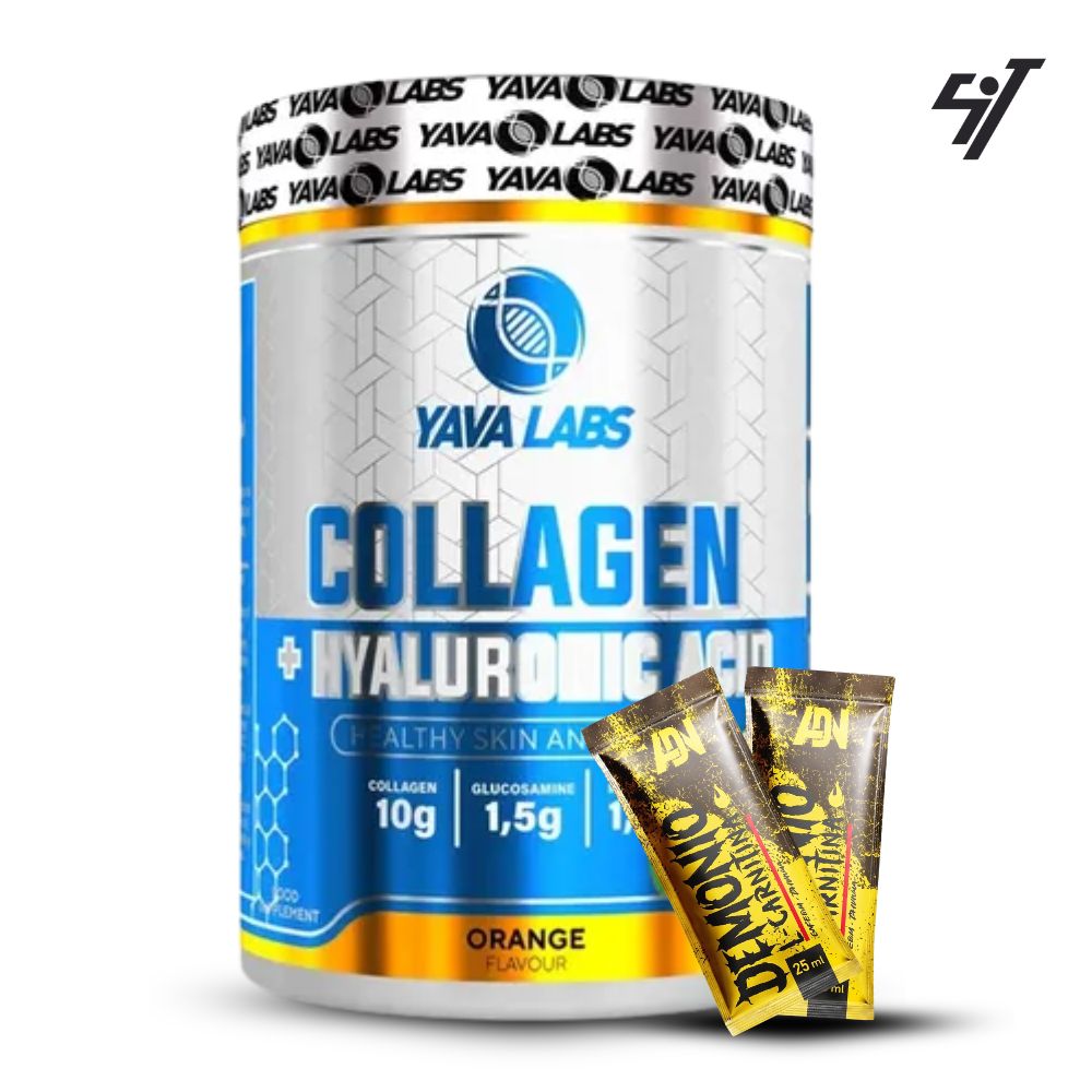 COLÁGENO + ACIDO HIALURONICO 400GR 20 SERV - NARANJA - 1